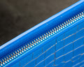 Bespoke Clutch Bag in 2 Tone Blue Silver Alligator