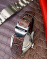 Bespoke Watch Strap in Grey Himalayan Crocodile
