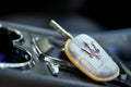 Bespoke Key Fob Cover in Natural Himalayan Crocodile