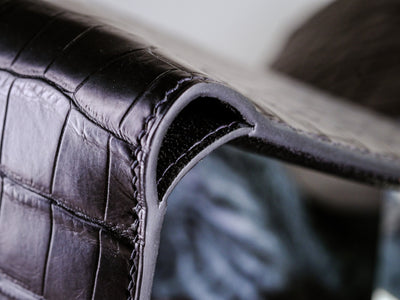 Bespoke Bifold Wallet in Black Crocodile