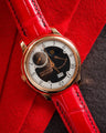 Bespoke Watch Strap in Ferrari Red Crocodile