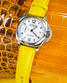 Bespoke Watch Straps in Yolk Yellow Crocodile