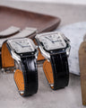 Bespoke Watch Strap in Black Crocodile