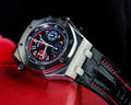 Bespoke Watch Strap in Black Crocodile