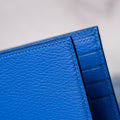 Bespoke Bifold Wallet in Royal Blue Chèvre