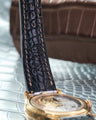 Bespoke Watch Strap in Metallic Silver Alligator