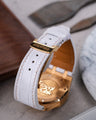 Bespoke Watch Strap in White Crocodile