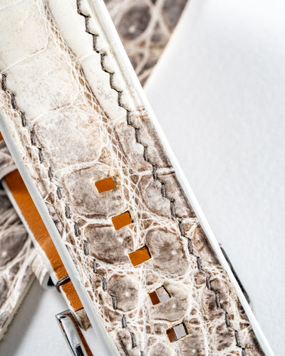 Bespoke Watch Strap in Natural Himalayan Crocodile