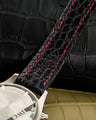 Bespoke Watch Strap in Black Crocodile