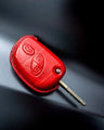 Bespoke Key Fob Cover in Ferrari Red Crocodile