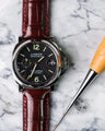 Bespoke Watch Strap in Reddish Brown Crocodile