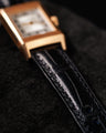 Bespoke Watch Strap In Black Crocodile