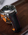 Bespoke Watch Strap in Black Chèvre