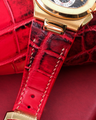 Bespoke Watch Strap in Red Himalayan Crocodile