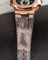 Bespoke Watch Strap in Natural Himalayan Crocodile