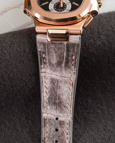 Bespoke Watch Strap in Natural Himalayan Crocodile