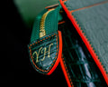 Bespoke Clutch Bag in Pine Green Crocodile