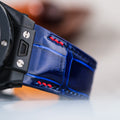 Bespoke Watch Strap in Electric Blue Crocodile