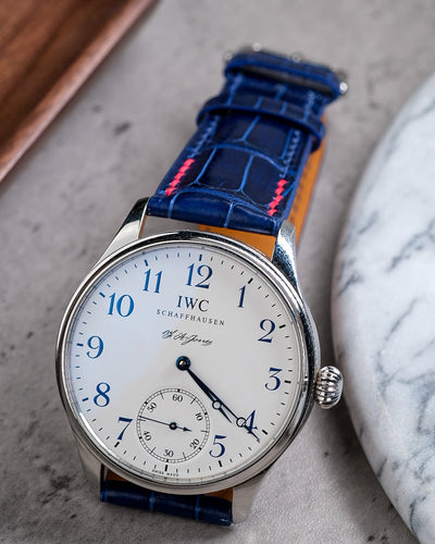 Bespoke Watch Strap in Electric Blue Crocodile