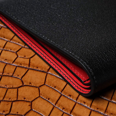 Bespoke Bifold Wallet in Black Chevre
