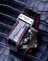 Bespoke Watch Strap in Jet Black Crocodile