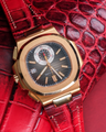 Bespoke Watch Strap in Red Himalayan Crocodile