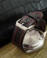 Bespoke Watch Strap in Black Crocodile