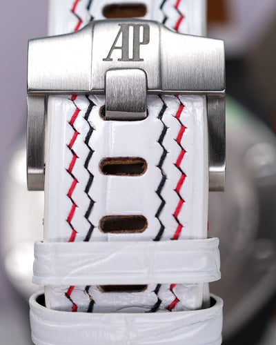 Bespoke Watch Strap in White Crocodile