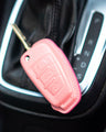 Bespoke Key Fob Covers in Baby Blue & Baby Pink Nappa