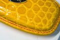 Bespoke Key Fob Cover in Yellow Crocodile