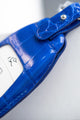 Bespoke Key Fob Cover in Electric Blue Crocodile