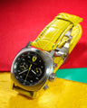 Bespoke Watch Strap in Yellow Crocodile