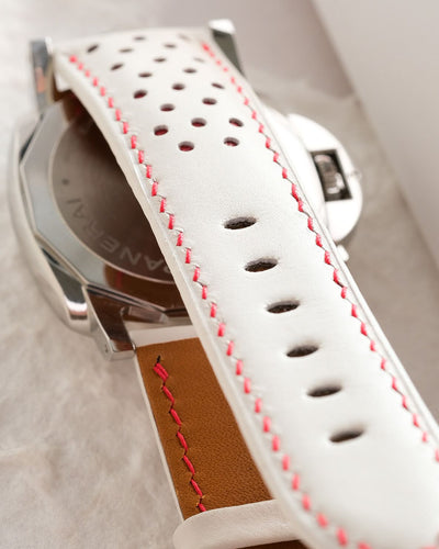 Bespoke Watch Strap in White Nappa