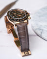 Bespoke Watch Strap in Grey Himalayan Crocodile