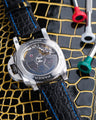 Bespoke Watch Strap in Black Gold Alligator
