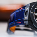 Bespoke Watch Strap in Electric Blue Crocodile