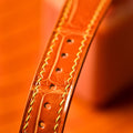 Bespoke Watch Strap in Orange Crocodile