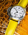 Bespoke Watch Straps in Yolk Yellow Crocodile