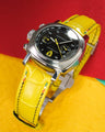 Bespoke Watch Strap in Yellow Crocodile