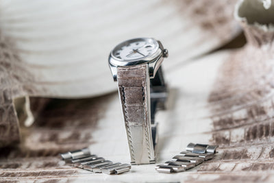 Bespoke Watch Strap in Natural Himalayan Crocodile