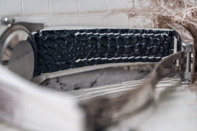 Bespoke Watch Strap in Natural Himalayan Crocodile