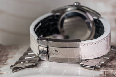 Bespoke Watch Strap in Natural Himalayan Crocodile