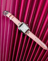 Bespoke Watch Strap in Baby Pink Crocodile