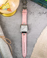 Bespoke Watch Strap in Baby Pink Crocodile