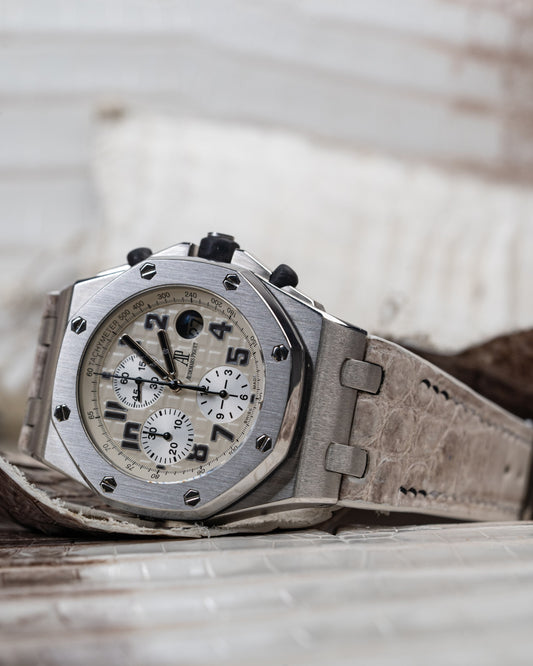 Bespoke Watch Strap in Natural Himalayan Crocodile