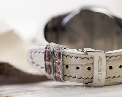 Bespoke Watch Strap in Natural Himalayan Crocodile
