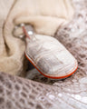Bespoke Key Fob Cover in Natural Himalayan Crocodile
