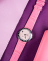 Bespoke Watch Strap in Baby Pink Crocodile
