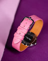 Bespoke Watch Strap in Baby Pink Crocodile
