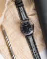 Bespoke Watch Strap in Black Crocodile